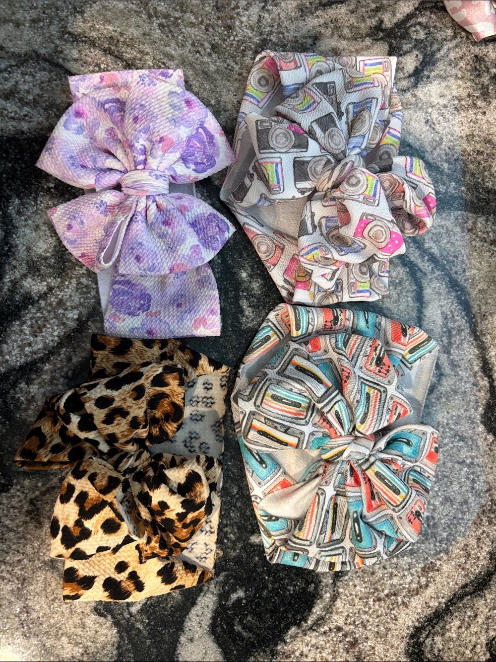 Kids Bow Headwrap Set - 4 pack